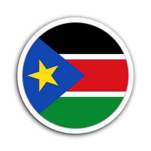 Nationalflagge von Südsudan